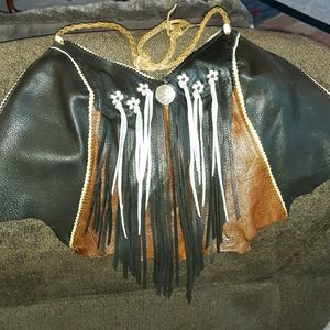 Women's Leather Halter Top